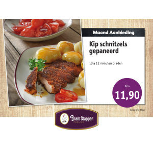 Maandaanbieding gepaneerde kipschnitzels