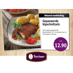 Maandaanbieding gepaneerde kipschnitzels
